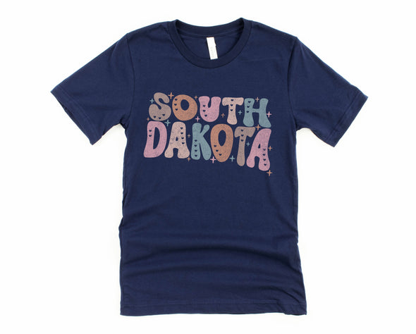 Pastel South Dakota Graphic Tee and Sweatshirt