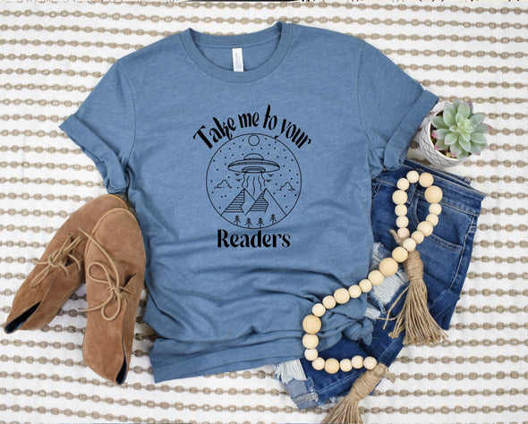 Take Me To Your Readers Graphic Tee