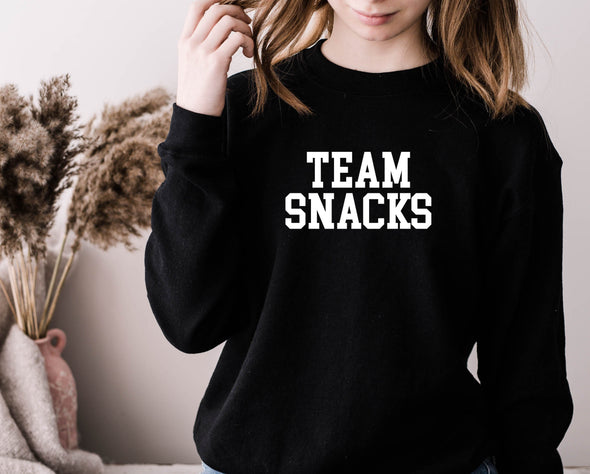 Team Snacks Graphic Tee and Sweatshirt