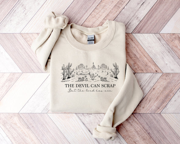 The Devil Can Scrap Graphic Tee and Sweatshirt