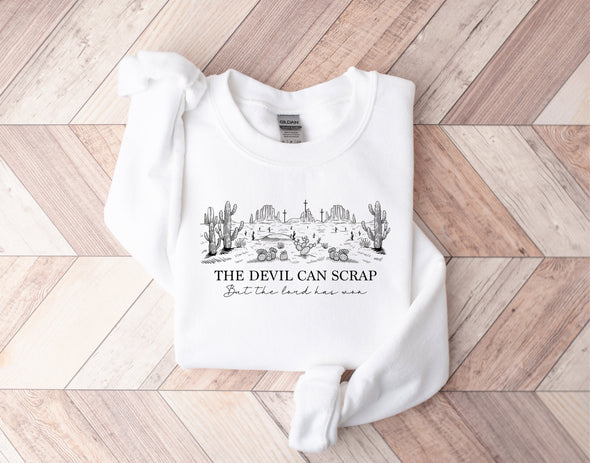 The Devil Can Scrap Graphic Tee and Sweatshirt