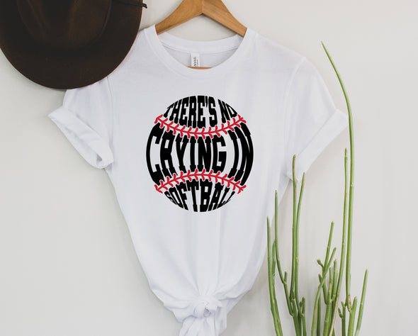 There's No Crying in Softball Graphic Tee