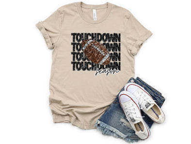 Touchdown Bling Graphic Tee and Sweatshirt