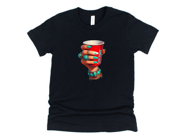 Turquoise Solo Cup Graphic Tee