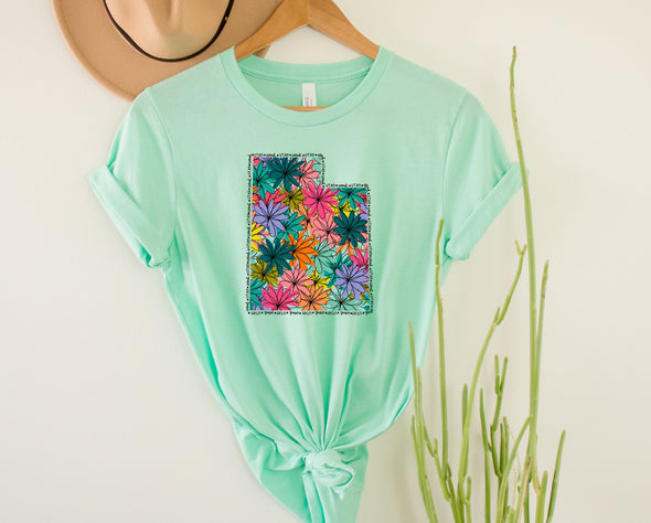 Utah Floral Graphic Tee