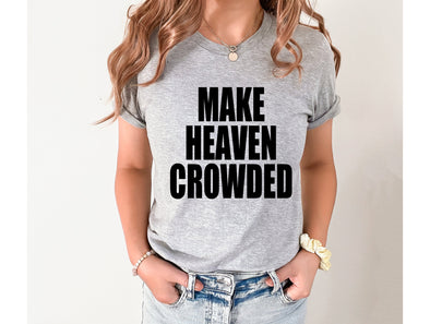 Varsity Make Heaven Crowded Graphic Tee and Sweatshirt