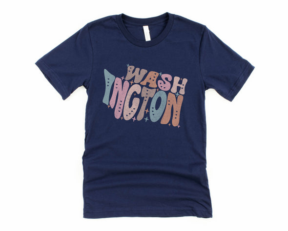 Pastel Washington Graphic Tee and Sweatshirt