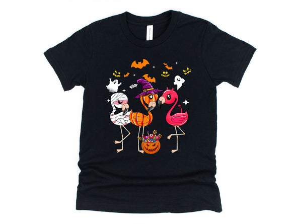 Flamingo Halloween Graphic Tee