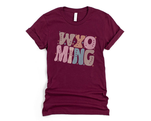 Pastel Wyoming Graphic Tee and Sweatshirt