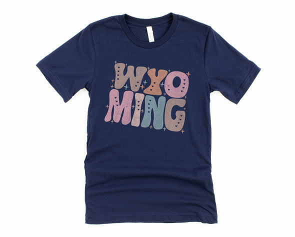 Pastel Wyoming Graphic Tee and Sweatshirt