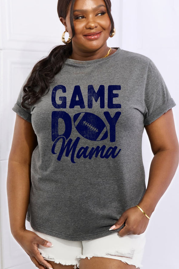 Simply Love GAMEDAY MAMA Graphic Cotton Tee