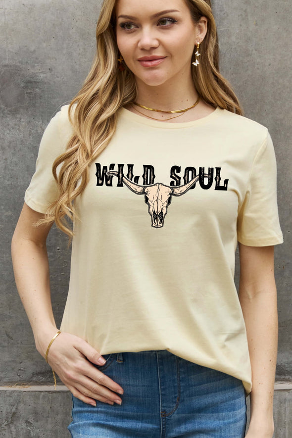 Simply Love WILD SOUL Graphic Cotton Tee