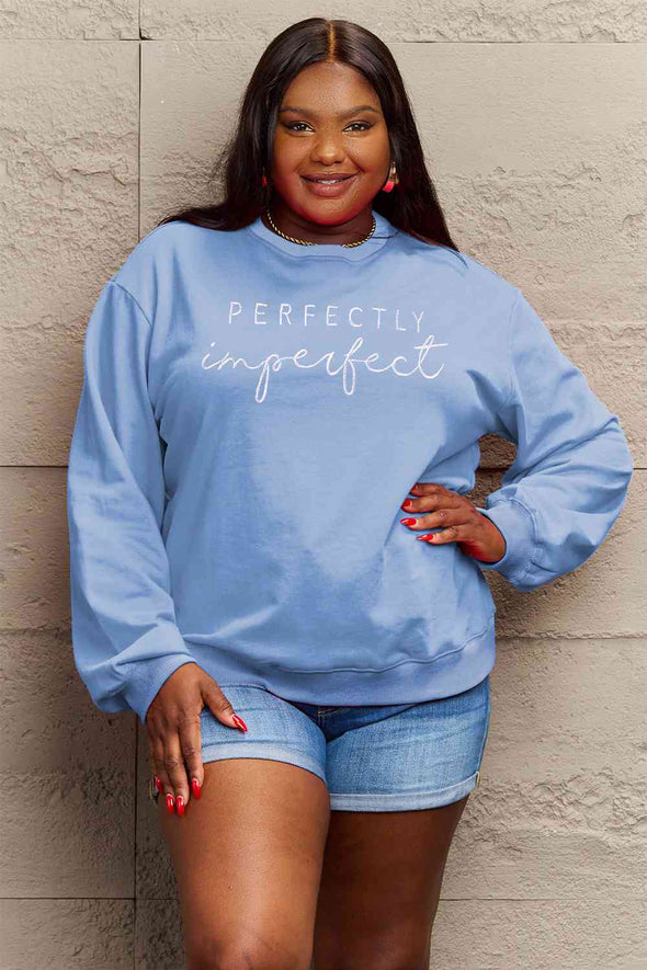 Simply Love Graphic Round Neck Sweatshirt