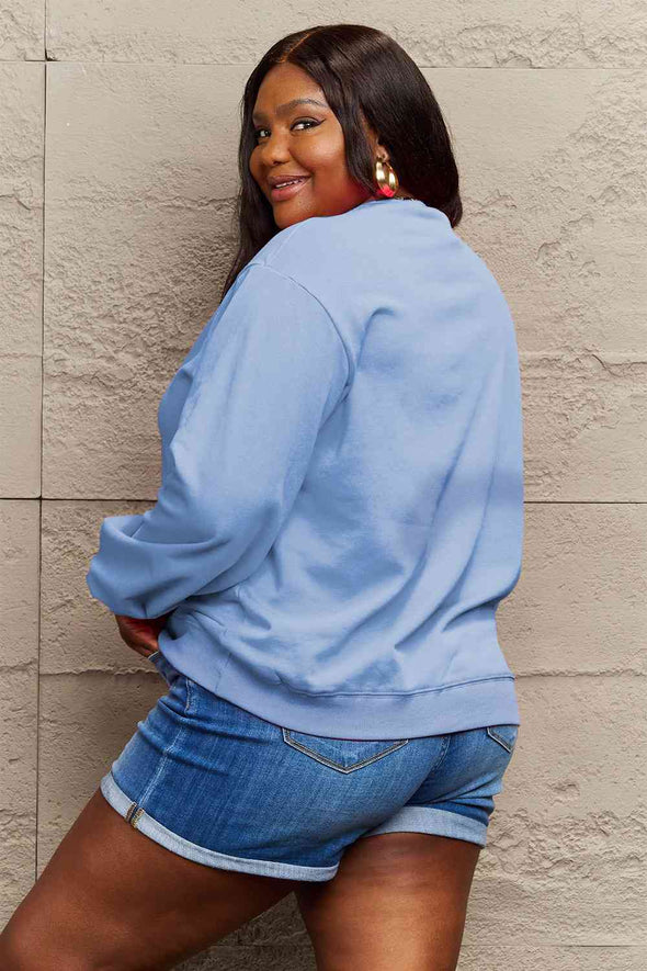 Simply Love Snowflake Graphic Sweatshirt