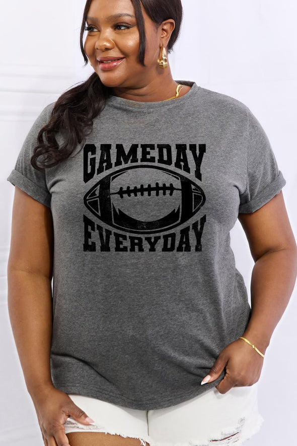 Simply Love GAMEDAY EVERYDAY Graphic Cotton Tee