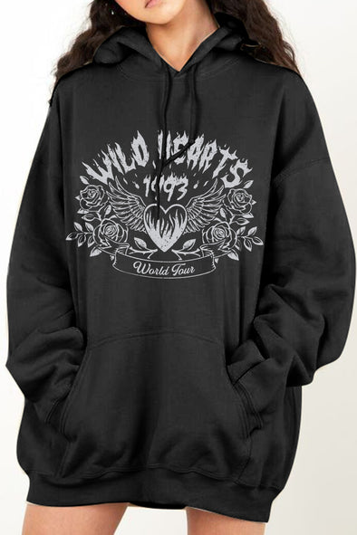 Simply Love WILD HEARTS 1993 WORLD TOUR Graphic Hoodie