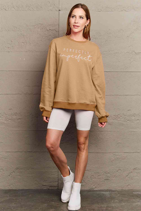 Simply Love Graphic Round Neck Sweatshirt