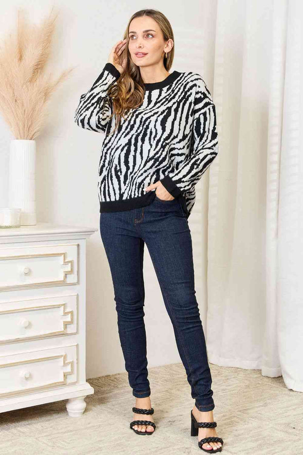 Heimish Zebra Print Sweater