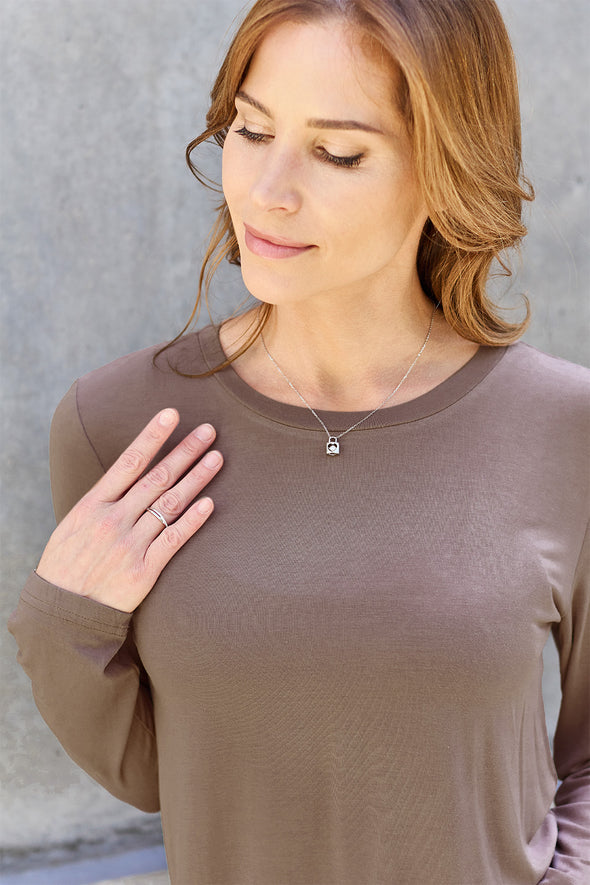 Basic Bae Round Neck Long Sleeve Top