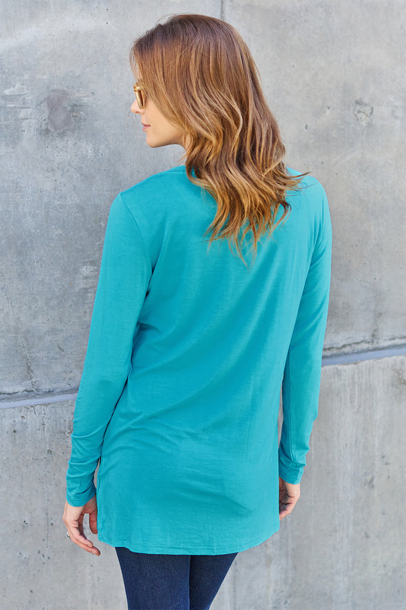 Basic Bae Round Neck Long Sleeve Top