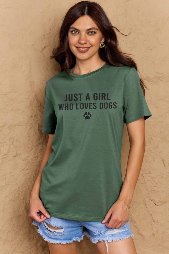 Simply Love Dog Paw Graphic Cotton T-Shirt
