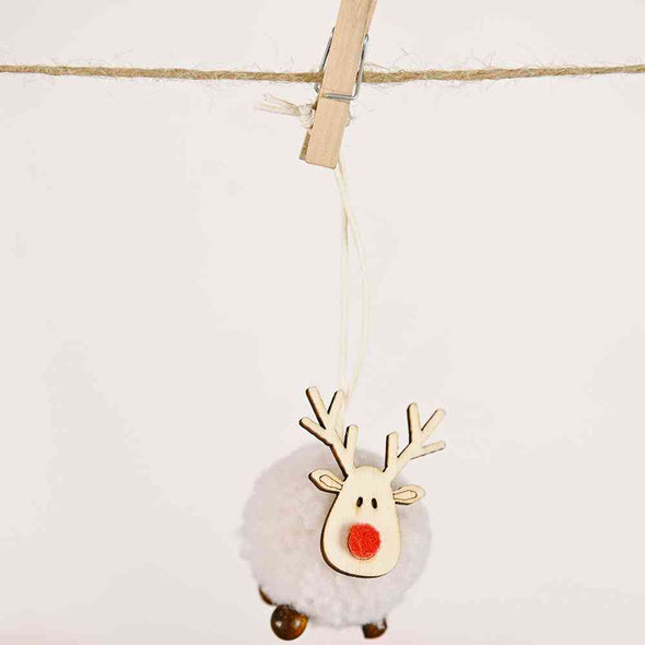 4-Piece Reindeer Hanging Widgets