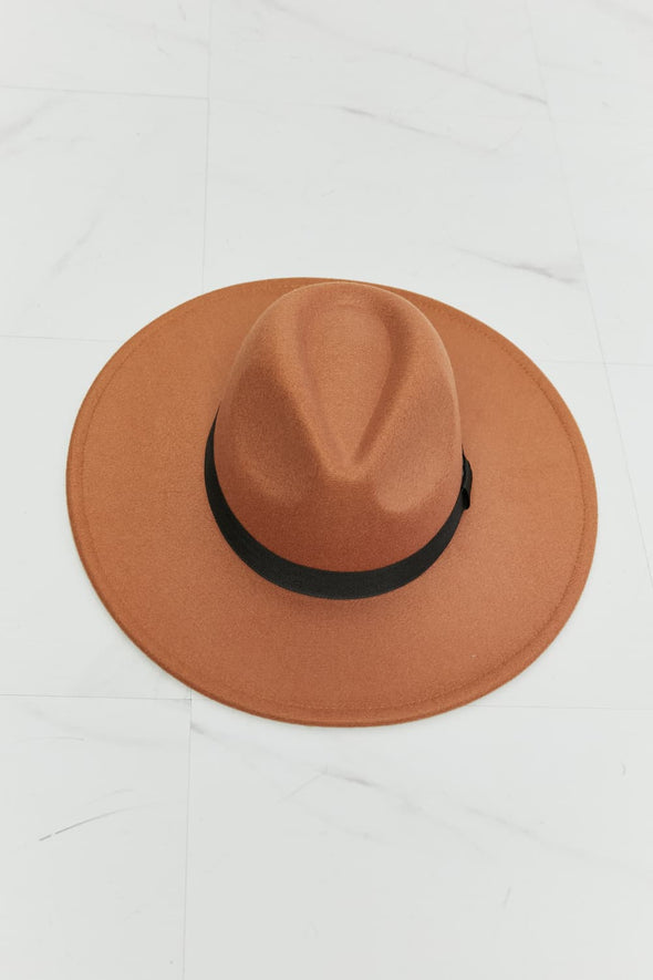 Fame Enjoy The Simple Things Fedora Hat Tan