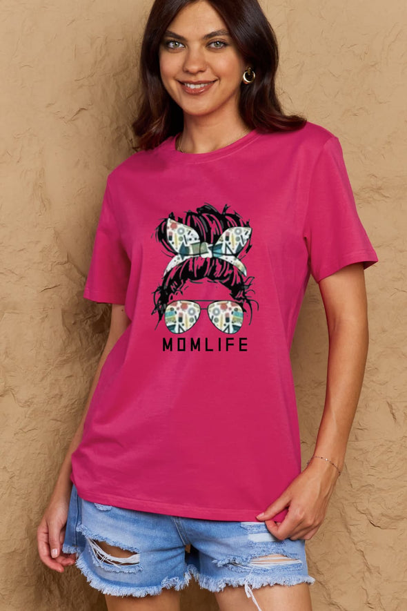 Simply Love MOM LIFE Graphic Cotton T-Shirt