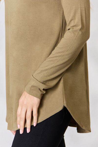 Zenana V-Neck Long Sleeve T-Shirt