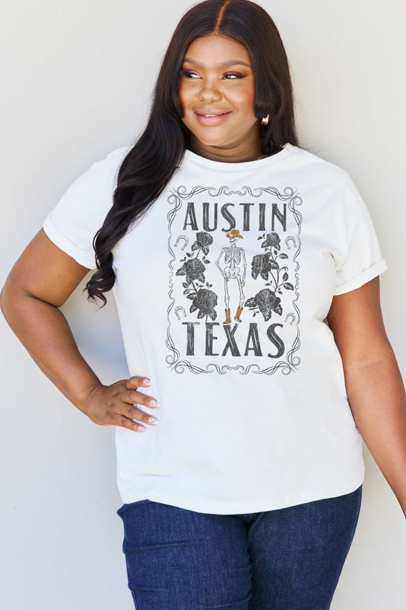 Simply Love AUSTIN TEXAS Graphic Cotton T-Shirt