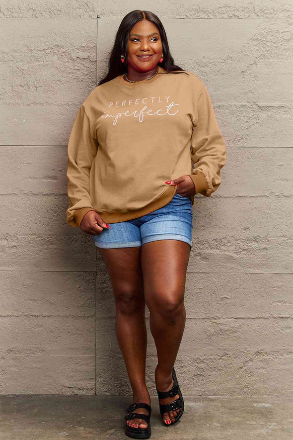 Simply Love Graphic Round Neck Sweatshirt