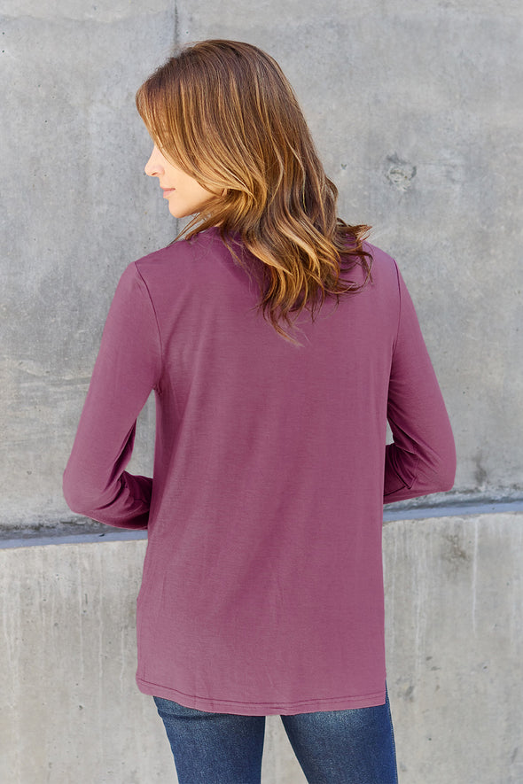 Basic Bae Round Neck Long Sleeve Top