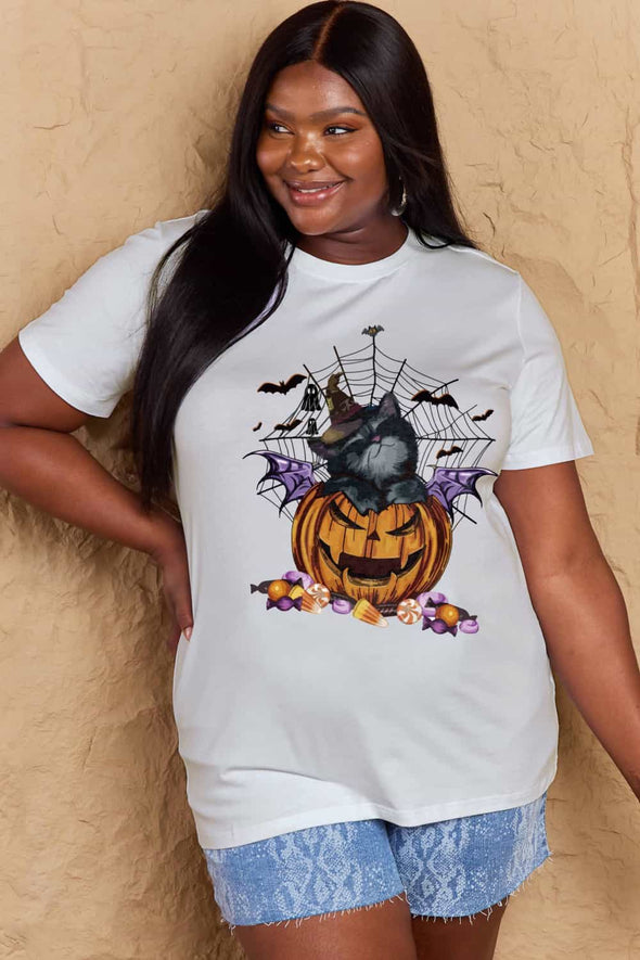 Simply Love Jack-O'-Lantern Graphic T-Shirt