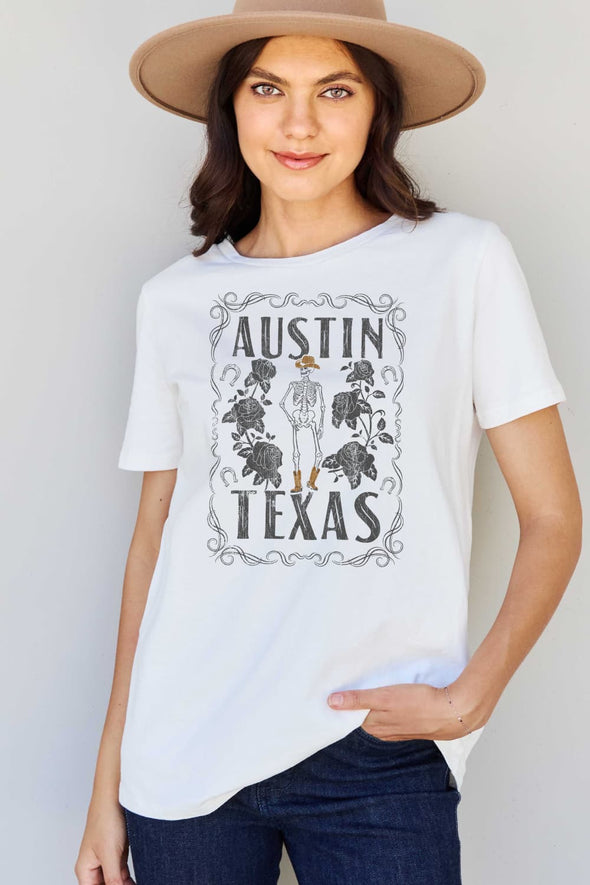 Simply Love AUSTIN TEXAS Graphic Cotton T-Shirt