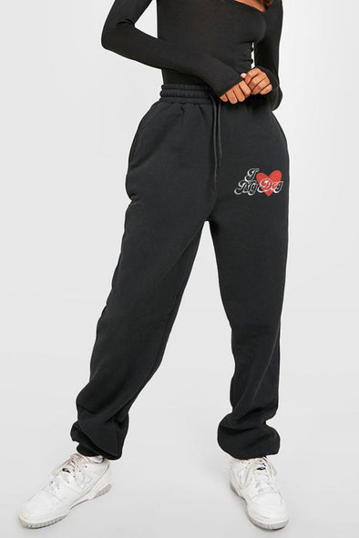 Simply Love I LOVE MY DOG Graphic Joggers