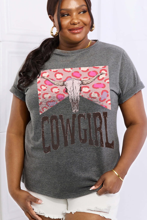 Simply Love COWGIRL Graphic Cotton Tee