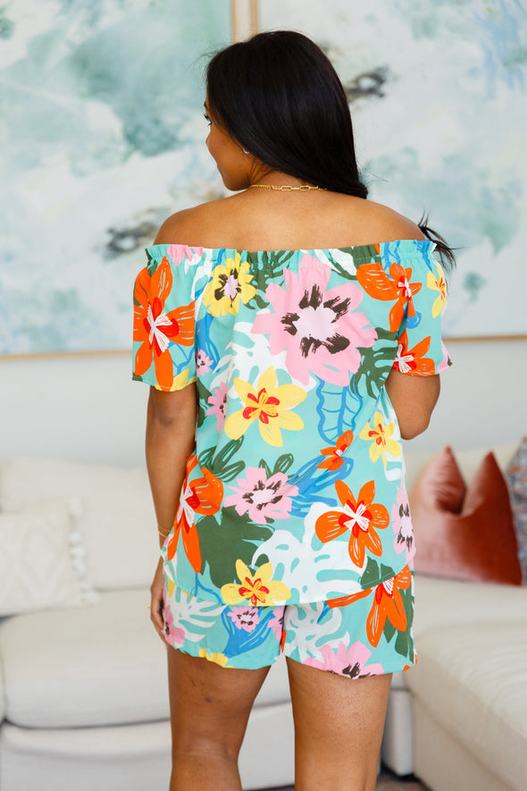 Cotton Bleu Hawaii's Finest Floral Top