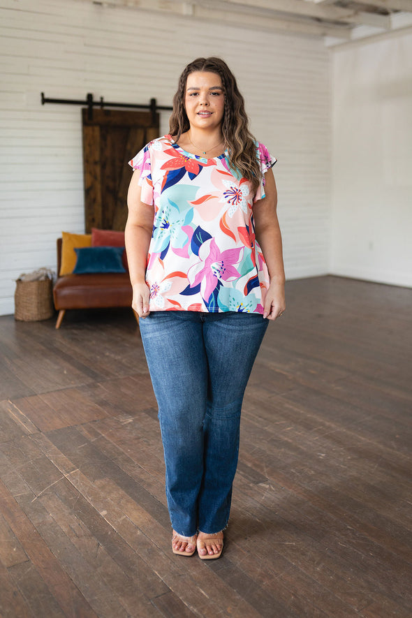 Haptics Impossible to Ignore Floral Blouse