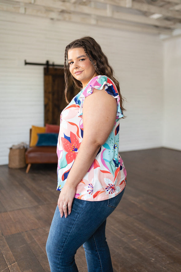 Haptics Impossible to Ignore Floral Blouse