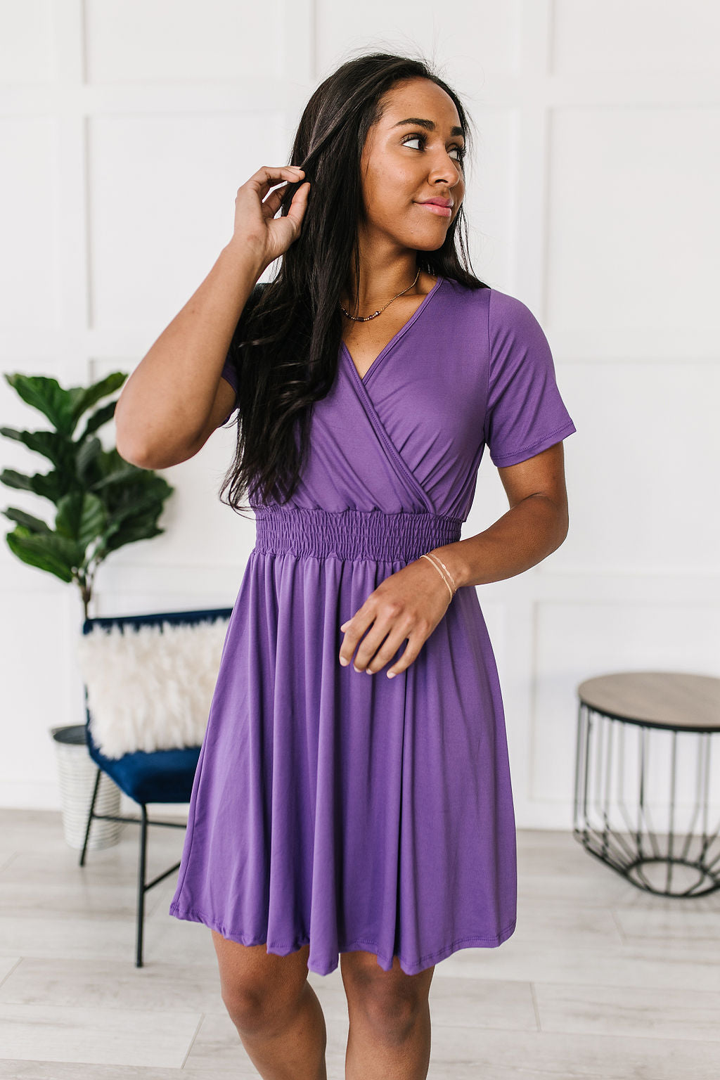White Birch Miss Independent V-Neck Dress – Broadway & Arthur Boutique