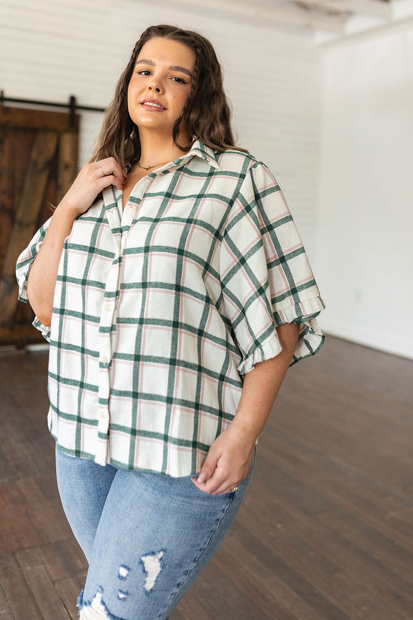 Andree By Unit Perfect Picnic Plaid Top