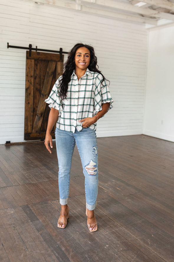 Andree By Unit Perfect Picnic Plaid Top