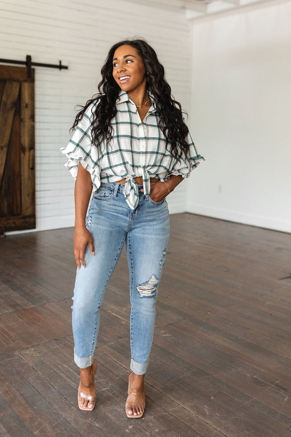 Andree By Unit Perfect Picnic Plaid Top