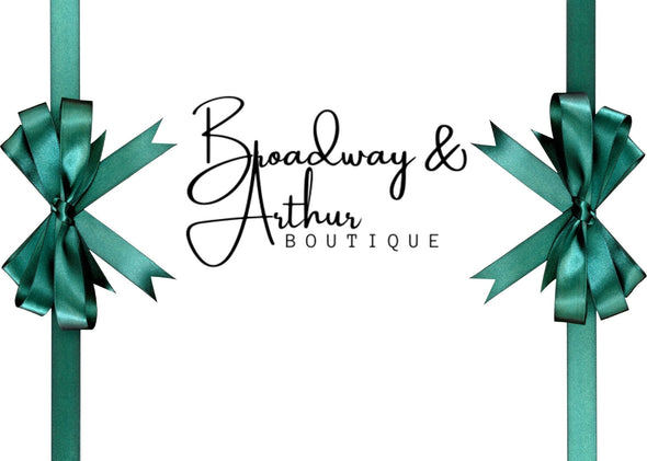 Broadway & Arthur Online Gift Certificate Code