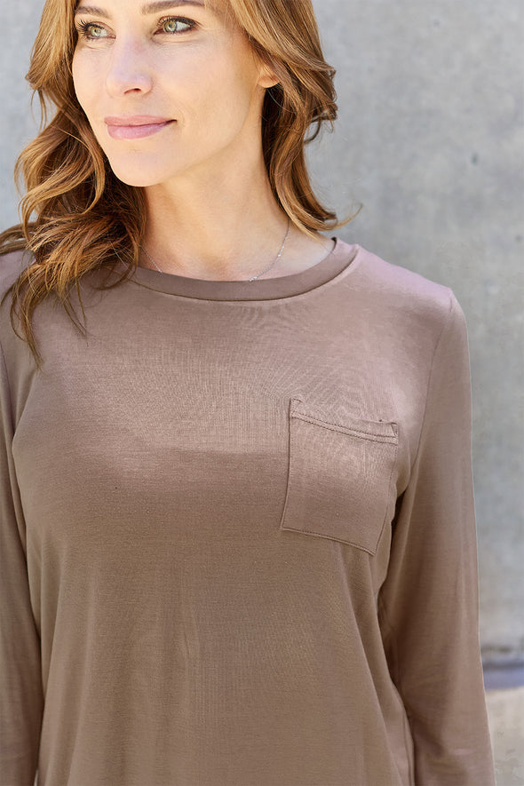 Basic Bae Round Neck Long Sleeve Top