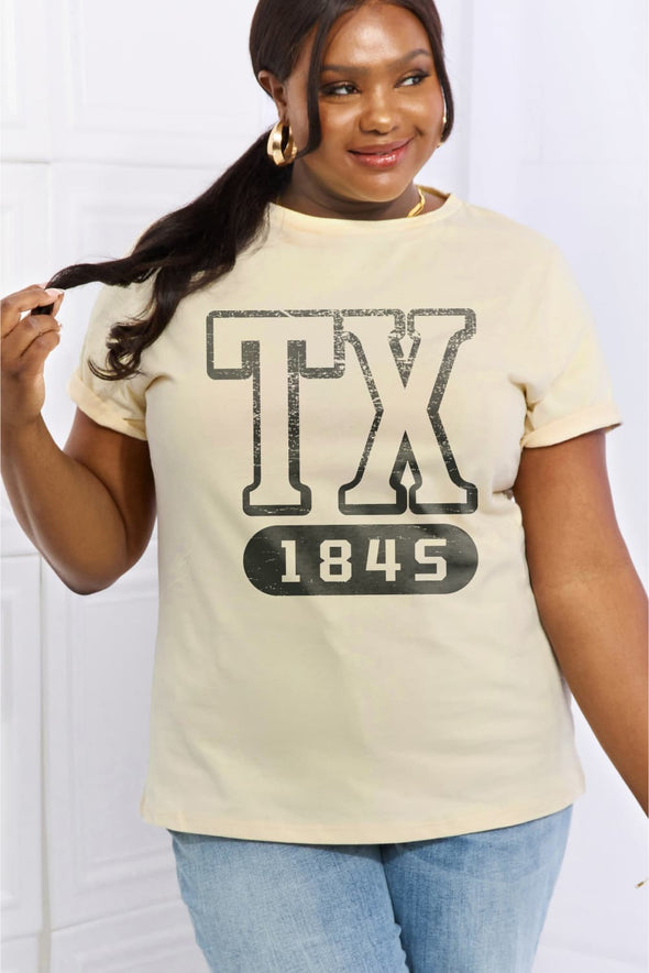 Simply Love TX 1845 Graphic Cotton Tee