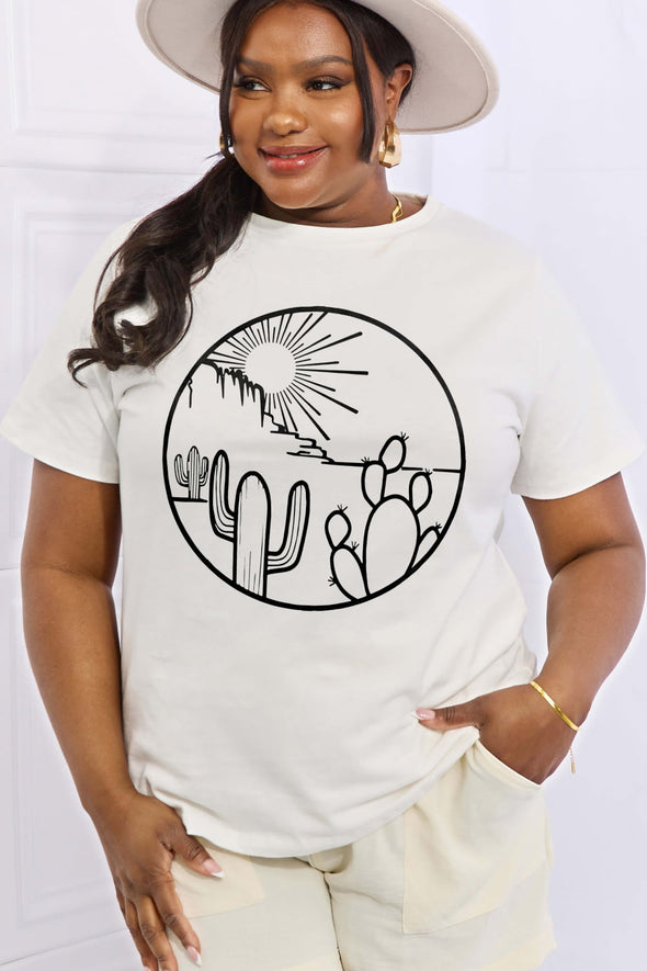 Simply Love Desert Graphic Cotton Tee