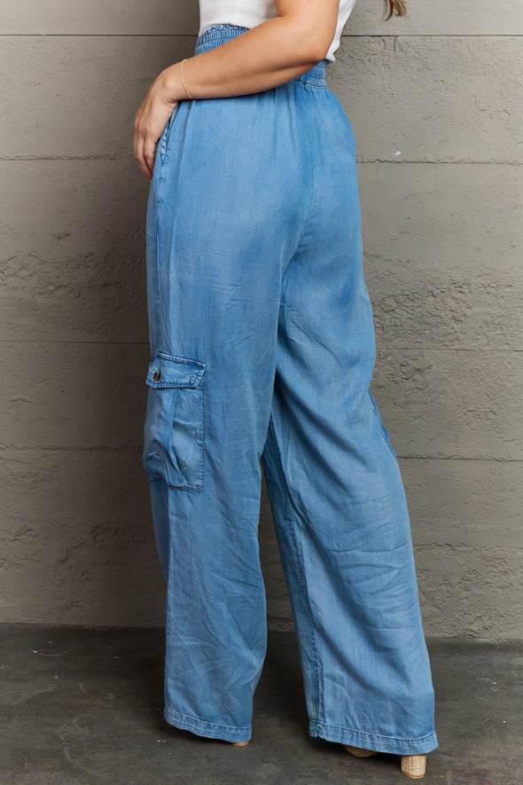 GeeGee Out Of Site Denim Cargo Pants