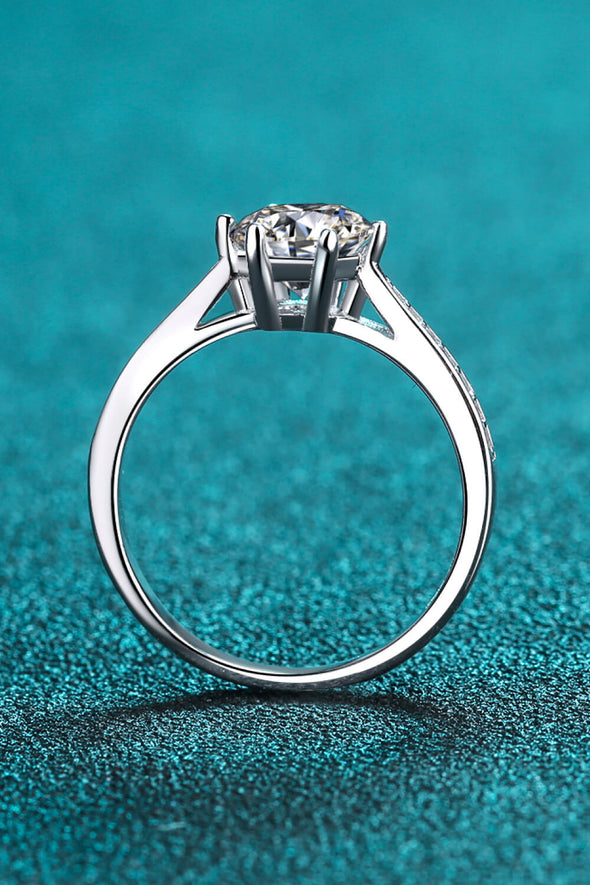 925 Sterling Silver Moissanite Ring