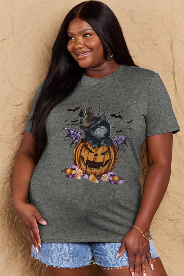 Simply Love Jack-O'-Lantern Graphic T-Shirt